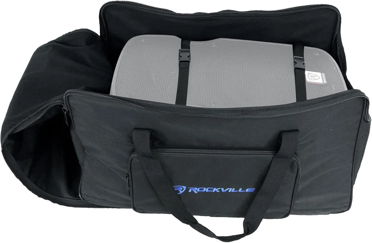 Rockville TB12 v2 Padded Speaker Bag for 12" DJ PA Speakers, Stand Compartment, Thick Foam Protection, Water-Resistant, Perfect for Mobile DJs and Live Events