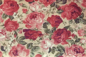 Rose Patchwork / Craft Fabric---OUT OF STOCK
