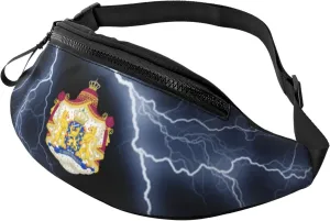 Royal Coat of Arms of The Netherlands Crossbody fanny pack for men and women, ideal for travel, sports and running