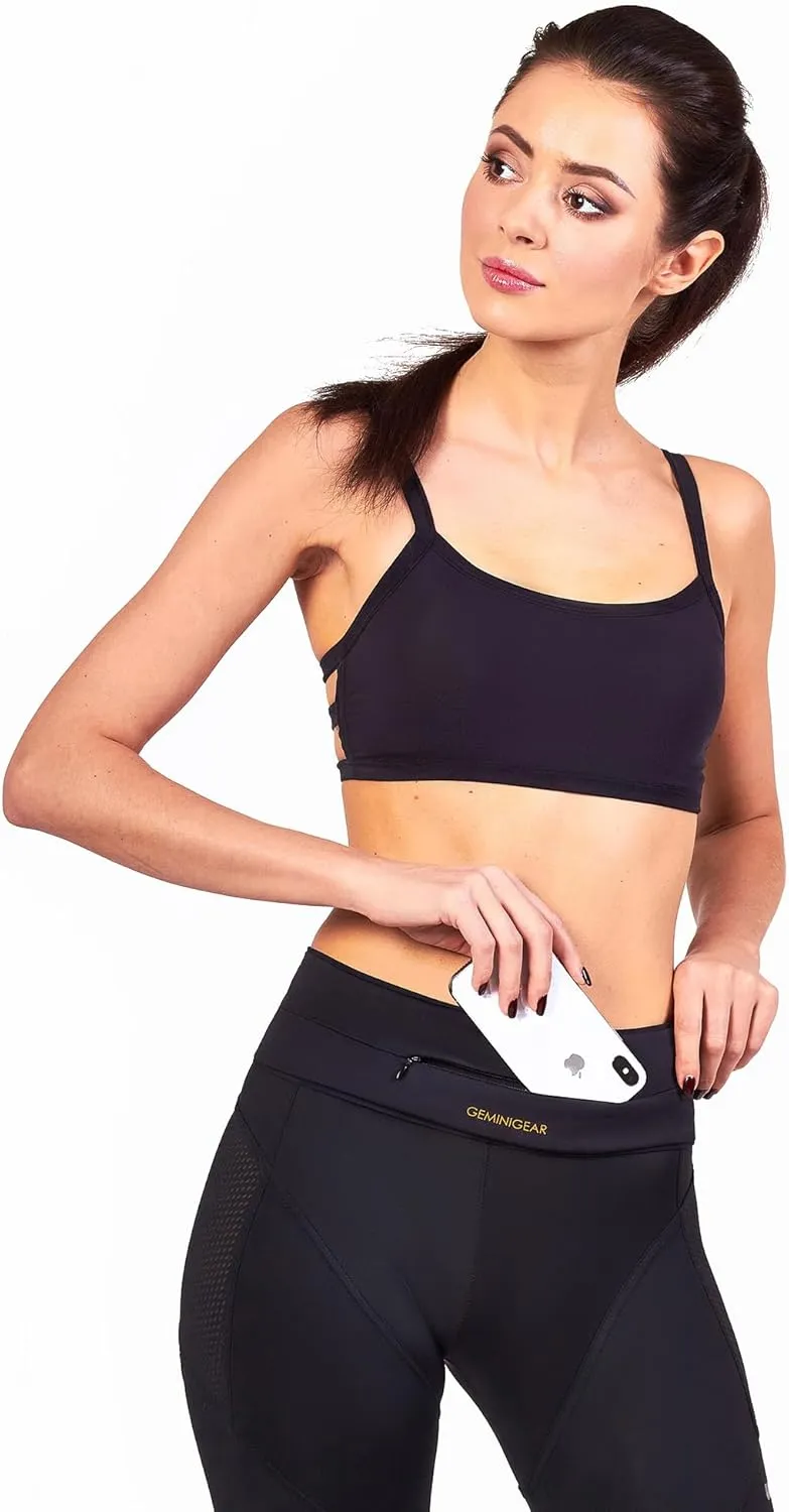 Running Belt Fanny Pack Waist Bag with Zipper Pocket Durable and Light (Black, Small)