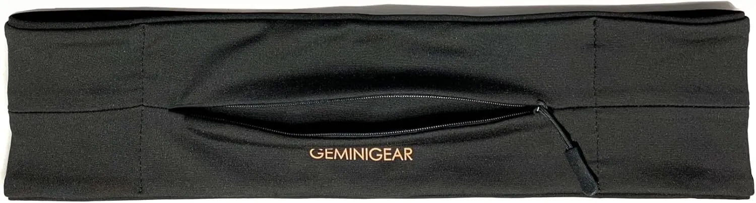 Running Belt Fanny Pack Waist Bag with Zipper Pocket Durable and Light (Black, Small)