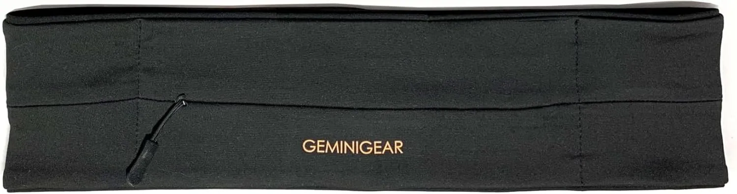 Running Belt Fanny Pack Waist Bag with Zipper Pocket Durable and Light (Black, Small)
