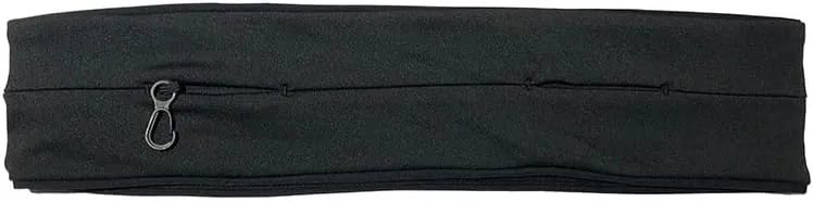 Running Belt Fanny Pack Waist Bag with Zipper Pocket Durable and Light (Black, Small)