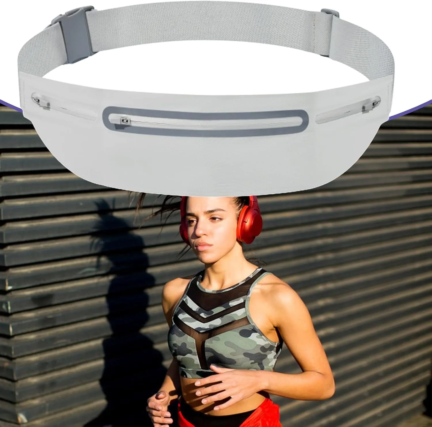 Running Waist Bag - Waterproof Phone Bag In Sports | Sports Belt For Hiking Camping Cycling Travel Dog Walking Waterproof Sports Accessory Belt B, Gray, Consulte la descripción, See description