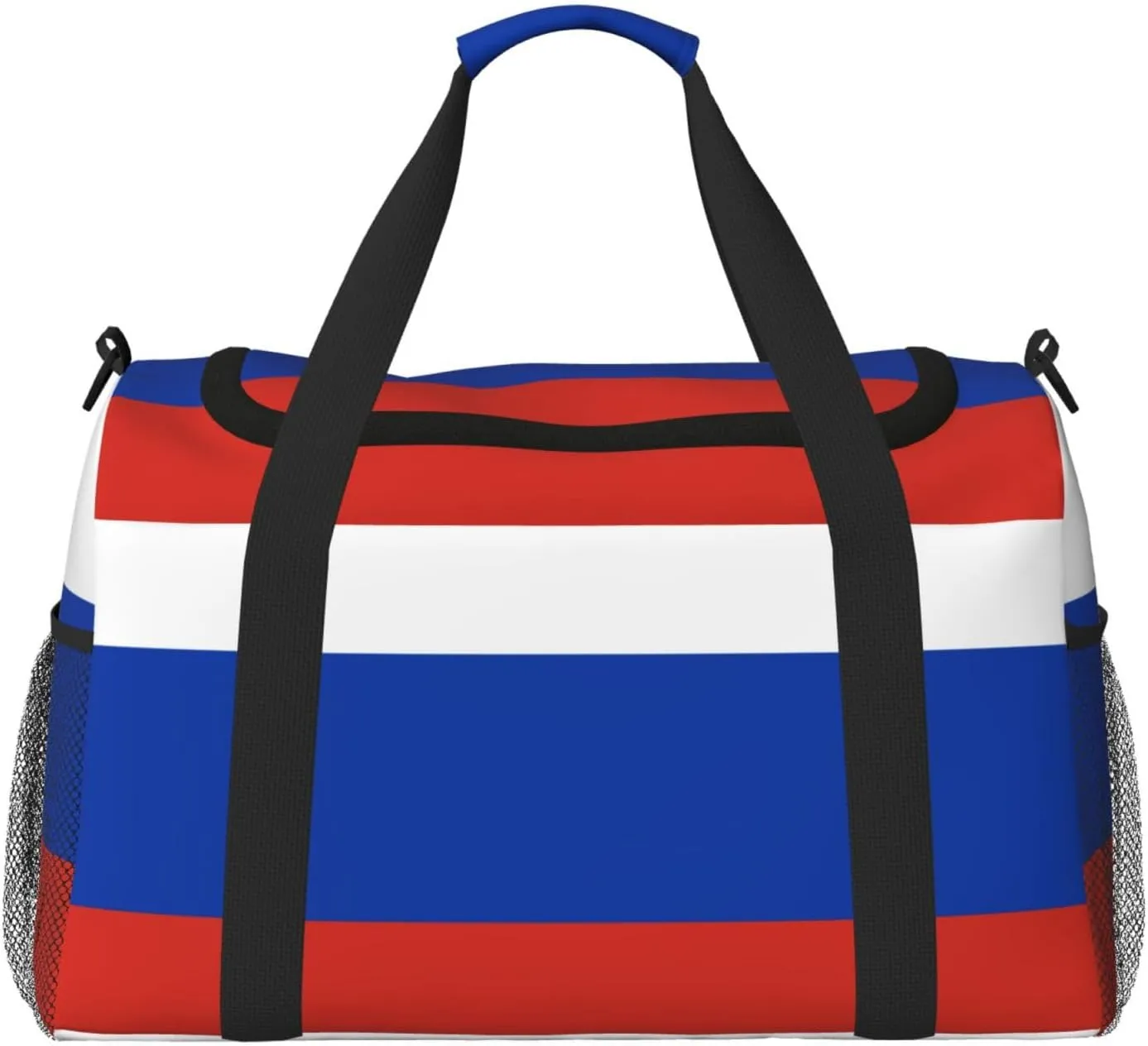Russian flag print Weekender Overnight Carry On Bag Gym Luggage Bag Duffel Bag for Travel Women