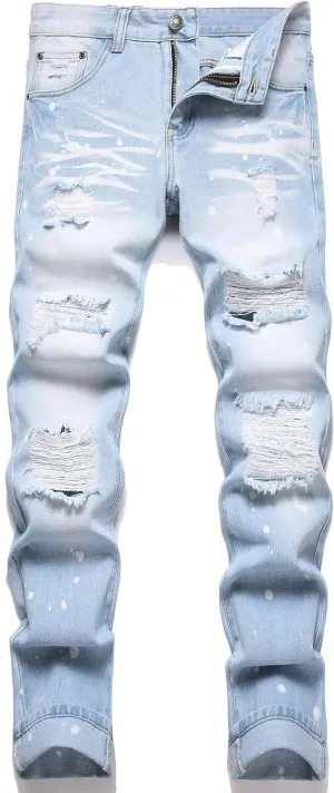 RXXKKK Men's Regular Slim Fit Jeans