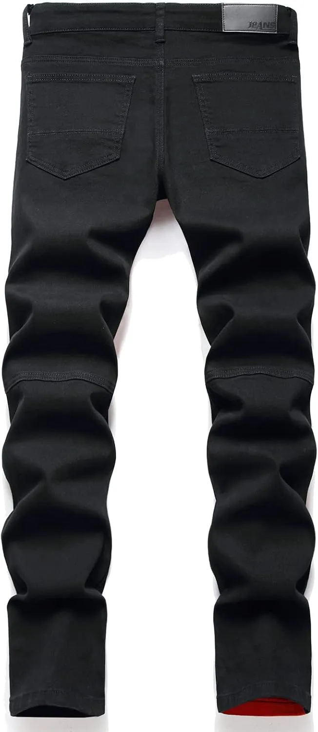 RXXKKK Men's Regular Slim Fit Jeans