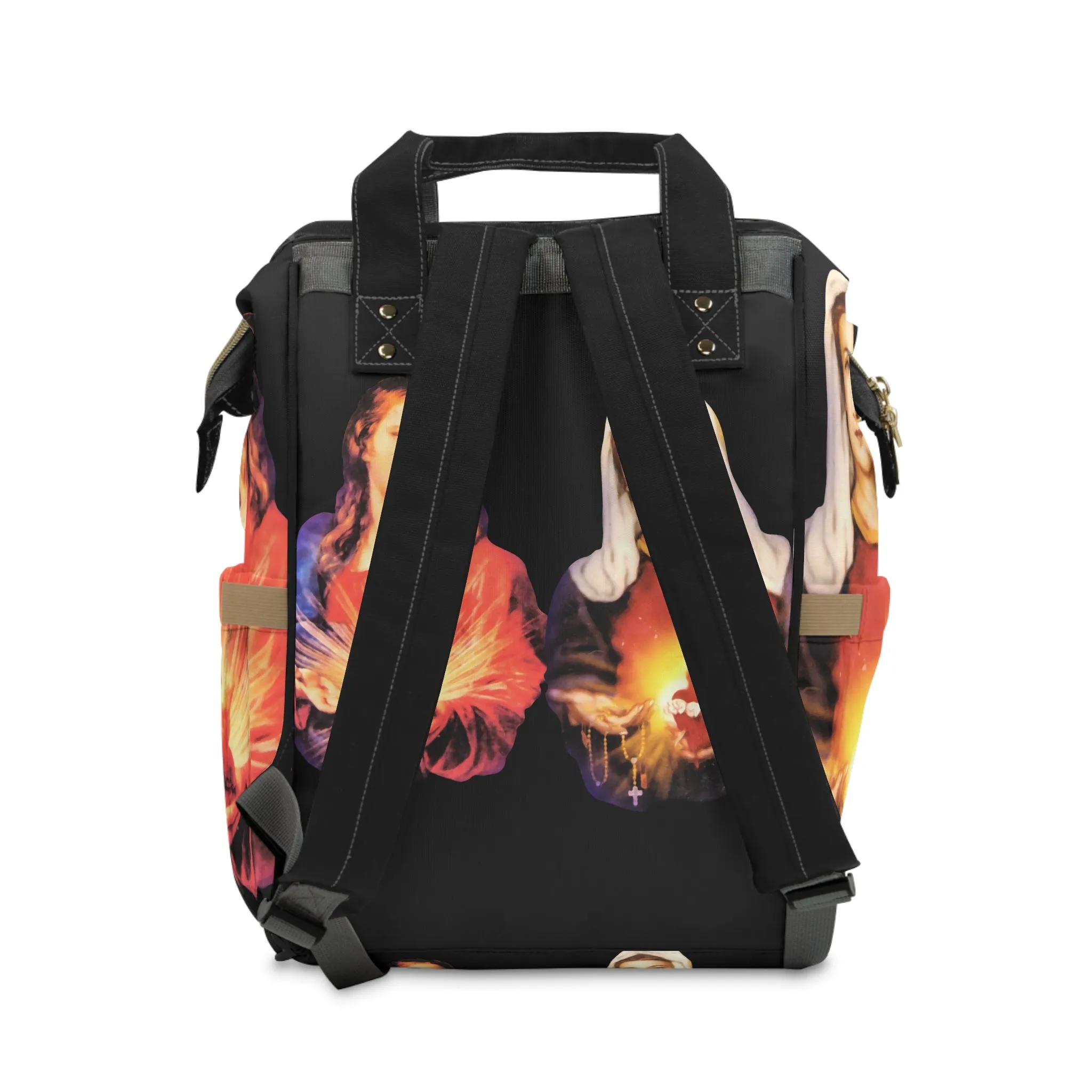 Sacred Heart of Jesus | Immaculate Heart of Mary Multifunctional Diaper Backpack