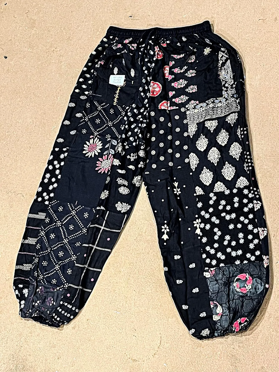 SAHIBA Handicraft India® Harem Pants for Women Patchwork Yoga Boho Palazzo Maternity PJ Clothing