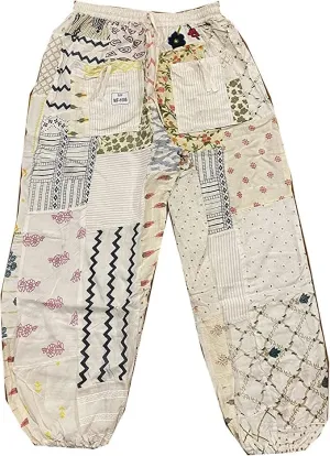 SAHIBA Handicraft India® Harem Pants for Women Patchwork Yoga Boho Palazzo Maternity PJ Clothing