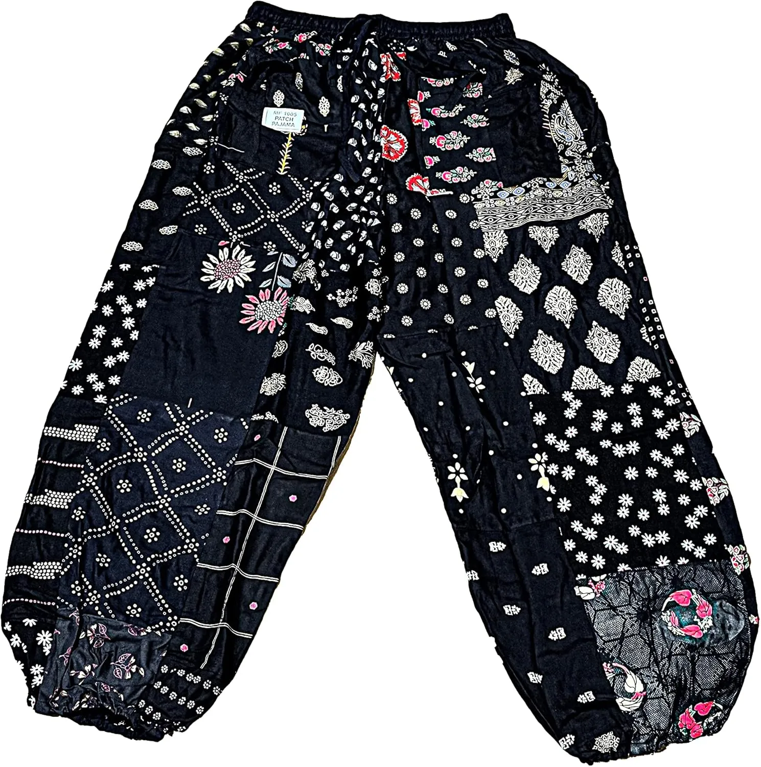 SAHIBA Handicraft India® Harem Pants for Women Patchwork Yoga Boho Palazzo Maternity PJ Clothing