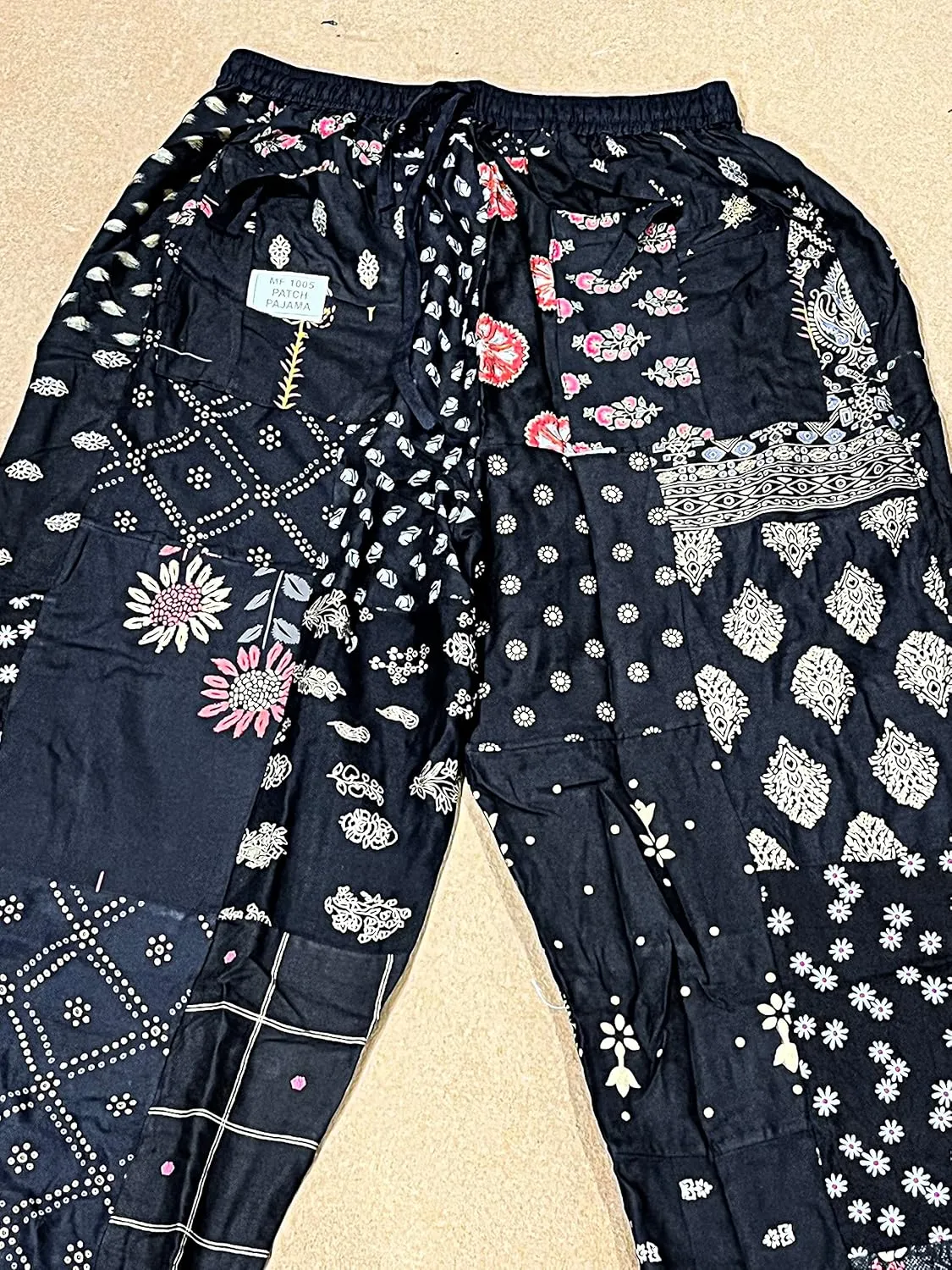 SAHIBA Handicraft India® Harem Pants for Women Patchwork Yoga Boho Palazzo Maternity PJ Clothing