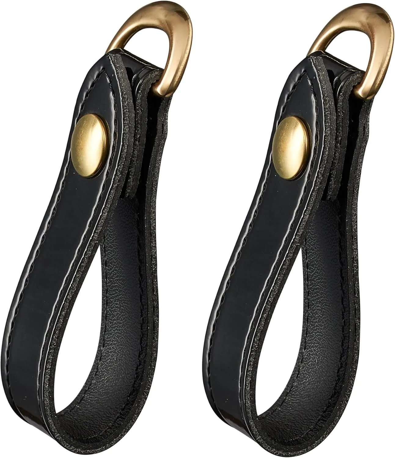 Sam Browne Shoulder Strap 1 1/4 inch Leather Cross Strap Includes 2 D-Rings that Connect to Duty Belt