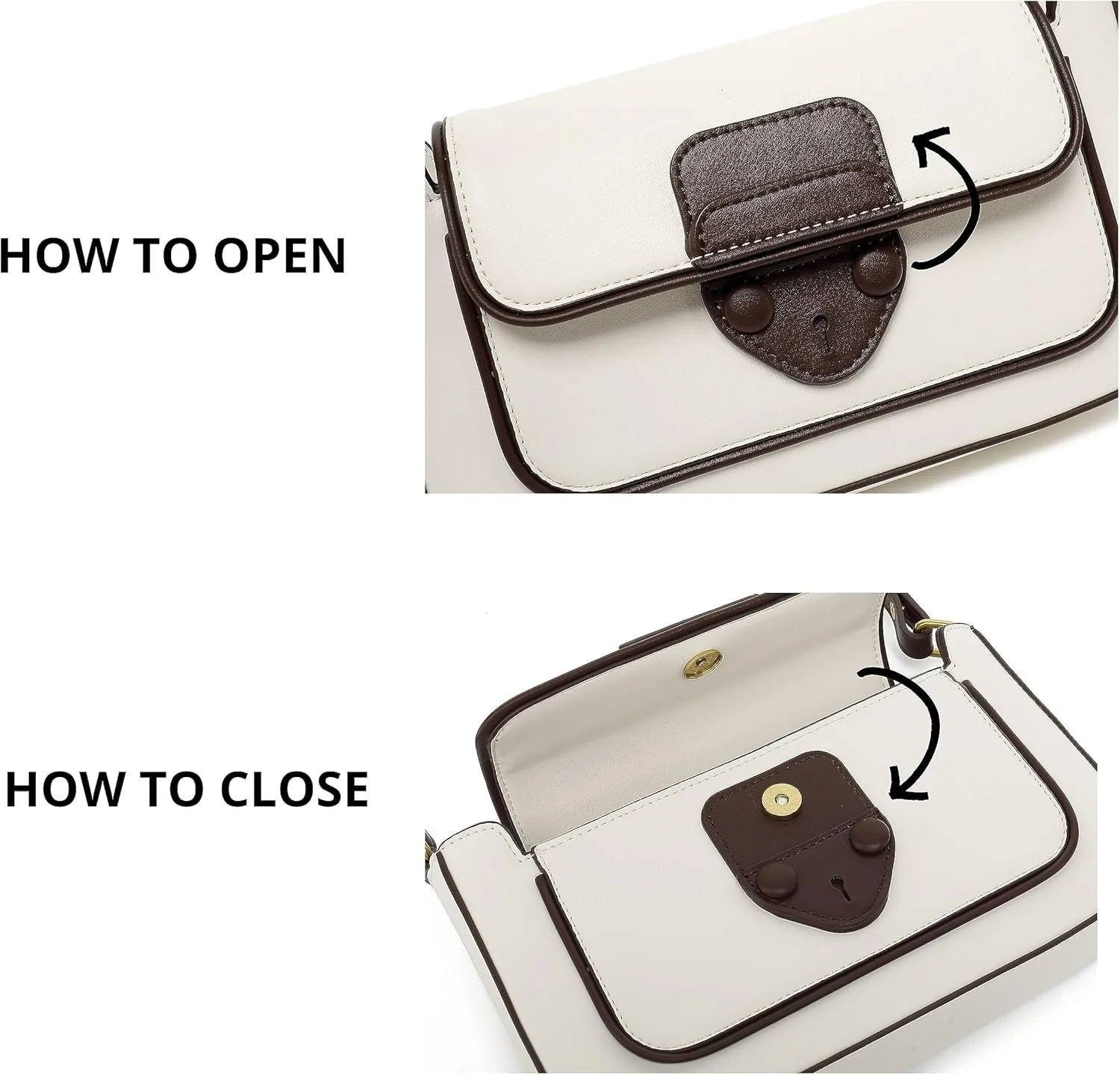 Scarleton Crossbody Bags for Women, Purses for Women, Lightweight Shoulder Bag Purse, Crossbody Bag with 2 Straps, H2087