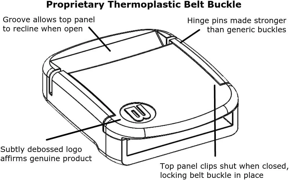Scout - 1.25 Inch Nylon Web Belt with Adjustable Buckle, Unisex