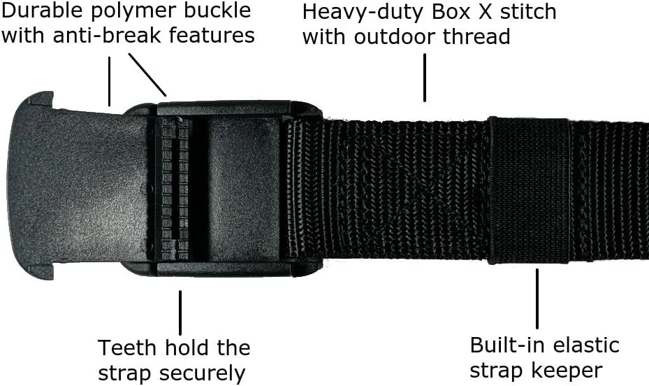 Scout - 1.25 Inch Nylon Web Belt with Adjustable Buckle, Unisex