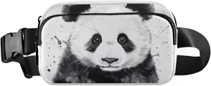 senya Panda Ink Painting Fanny Pack Crossbody Bags for Women Belt Bag Running Waist Bag with Adjustable Strap