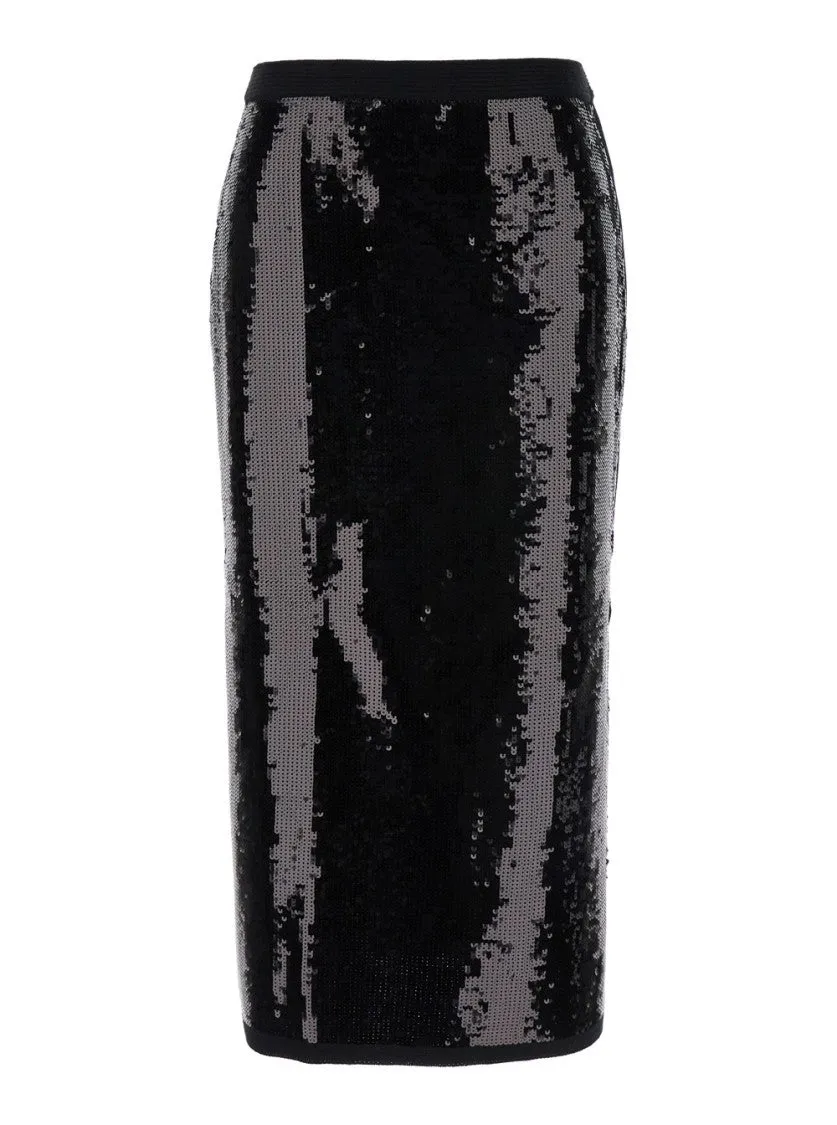 Sequin-Embellished Pencil Skirt