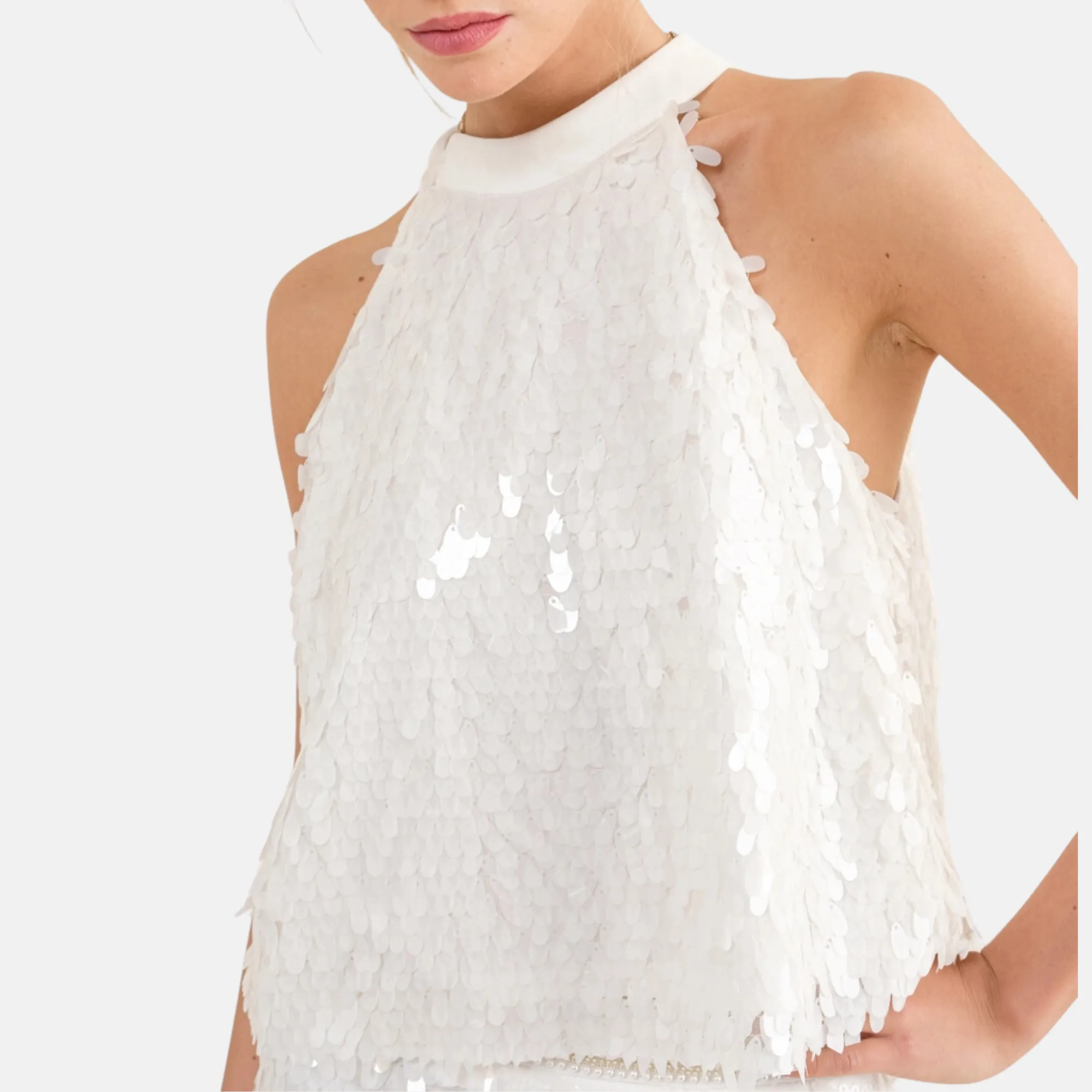 Sequin Skirt Set