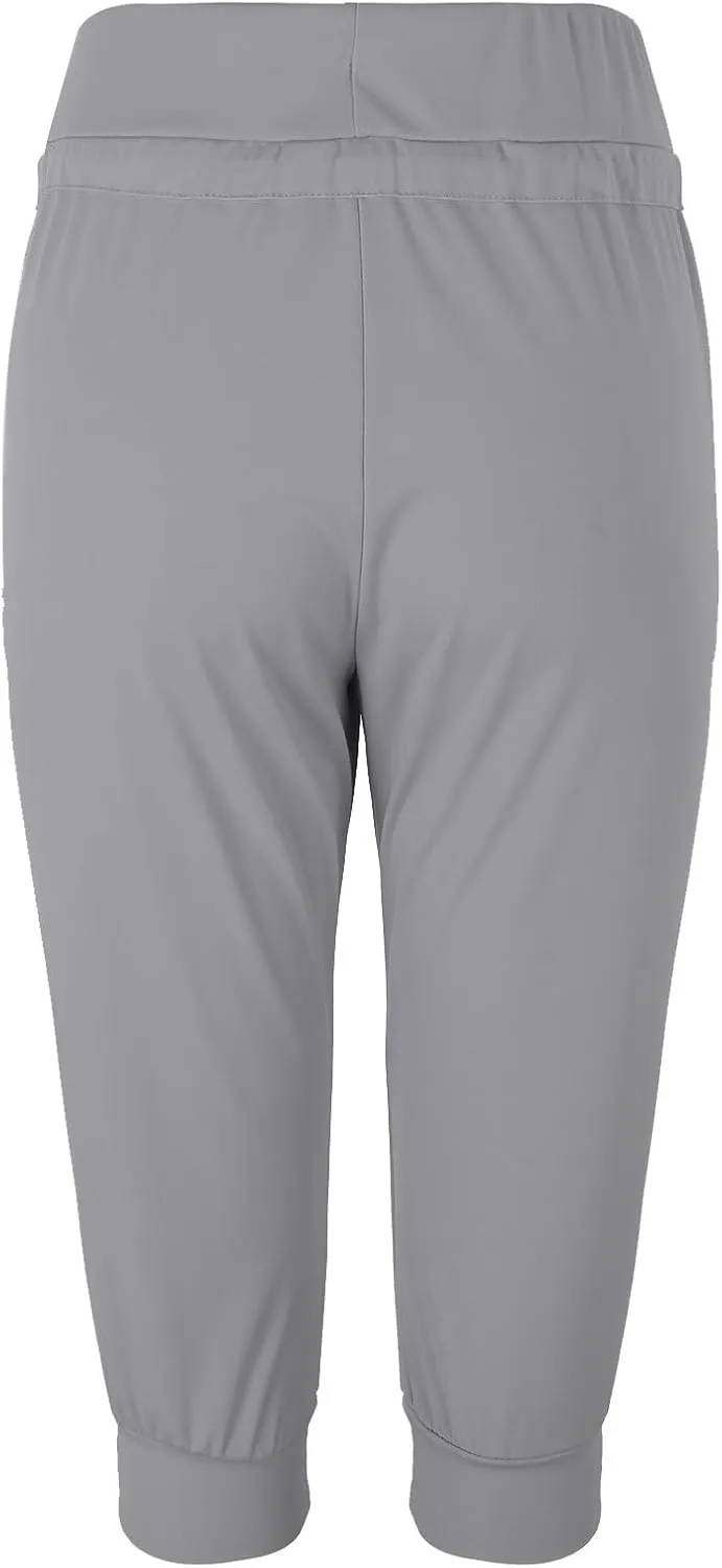 SHAOBGE Summer Pants for Women 2024 Summer New Casual Cropped Elastic Pants for Women Fashion Trendy Pants for