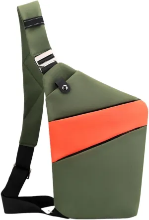 Shoulder Purse Chest Bag Travel Crossbody Bag With Quick Access Valuables Compartment For Men And Women
