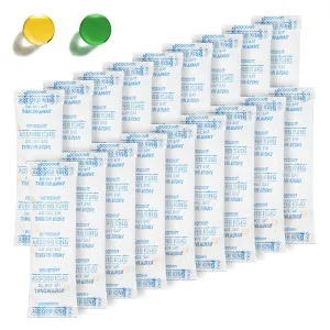 Silica Gel Packs – 150 Packs 5 Gram Desiccant Packs, Moisture Absorbers for Food Storage with Color Indicating, Premium Food Grade Silica Packets for Spices, Jewelry, Shoes, Electronics