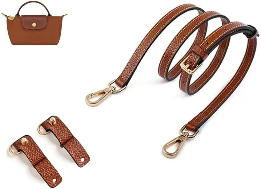 Single Handle Conversion Set Compatible With Longchamp Mini Pouch Real Leather Free Punching
