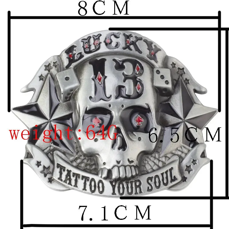 Skull Head Metal Belt Buckle Punk Rock Style