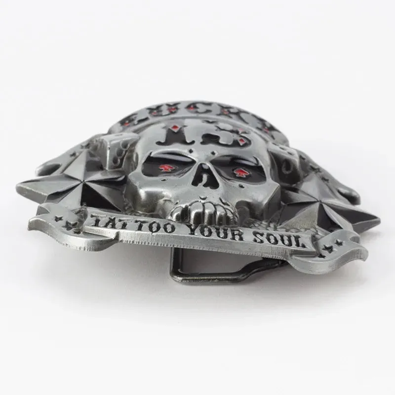 Skull Head Metal Belt Buckle Punk Rock Style