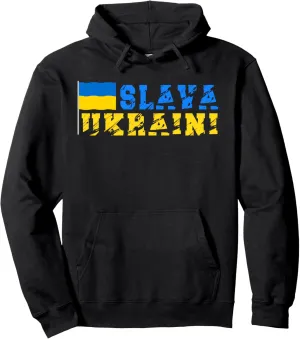 Slava Ukraini Ukraine Shirt Support Ukraine Flag Pride Shirt Pullover Hoodie