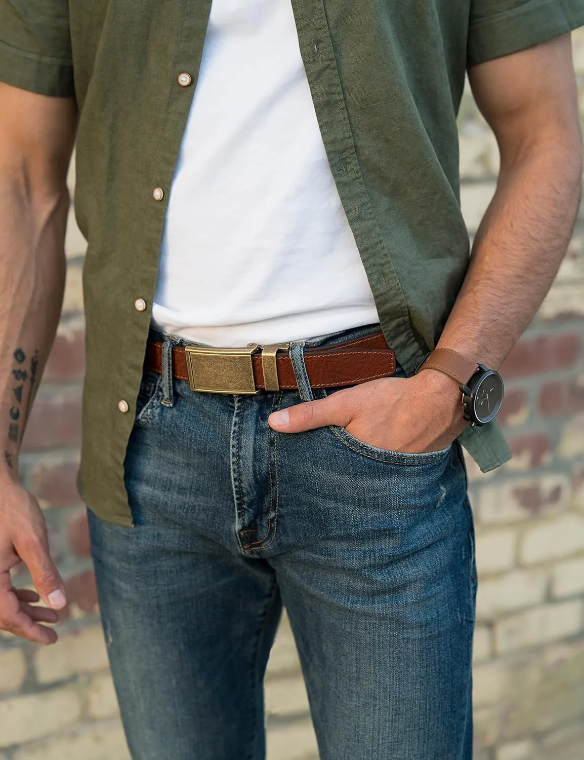 SlideBelts Buckle for 1.25" Ratchet Belts (Strap Not Included)