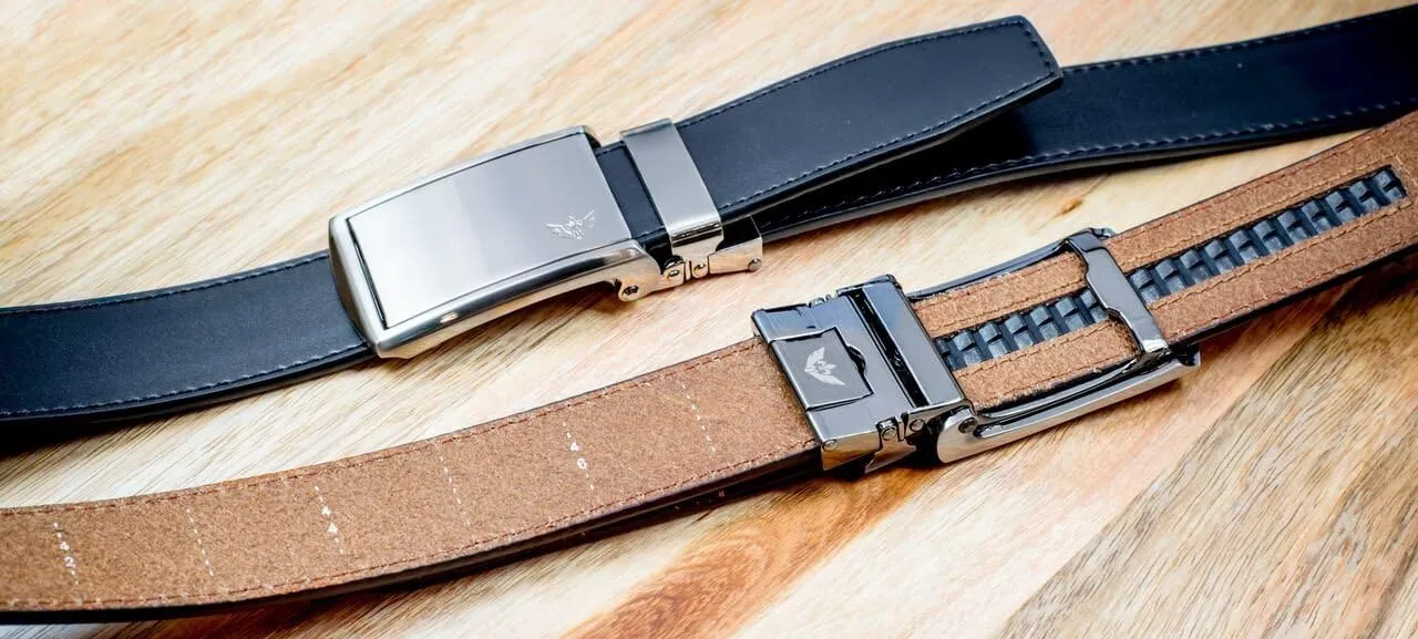 SlideBelts Ratchet Belt with Square Buckle - Custom Fit