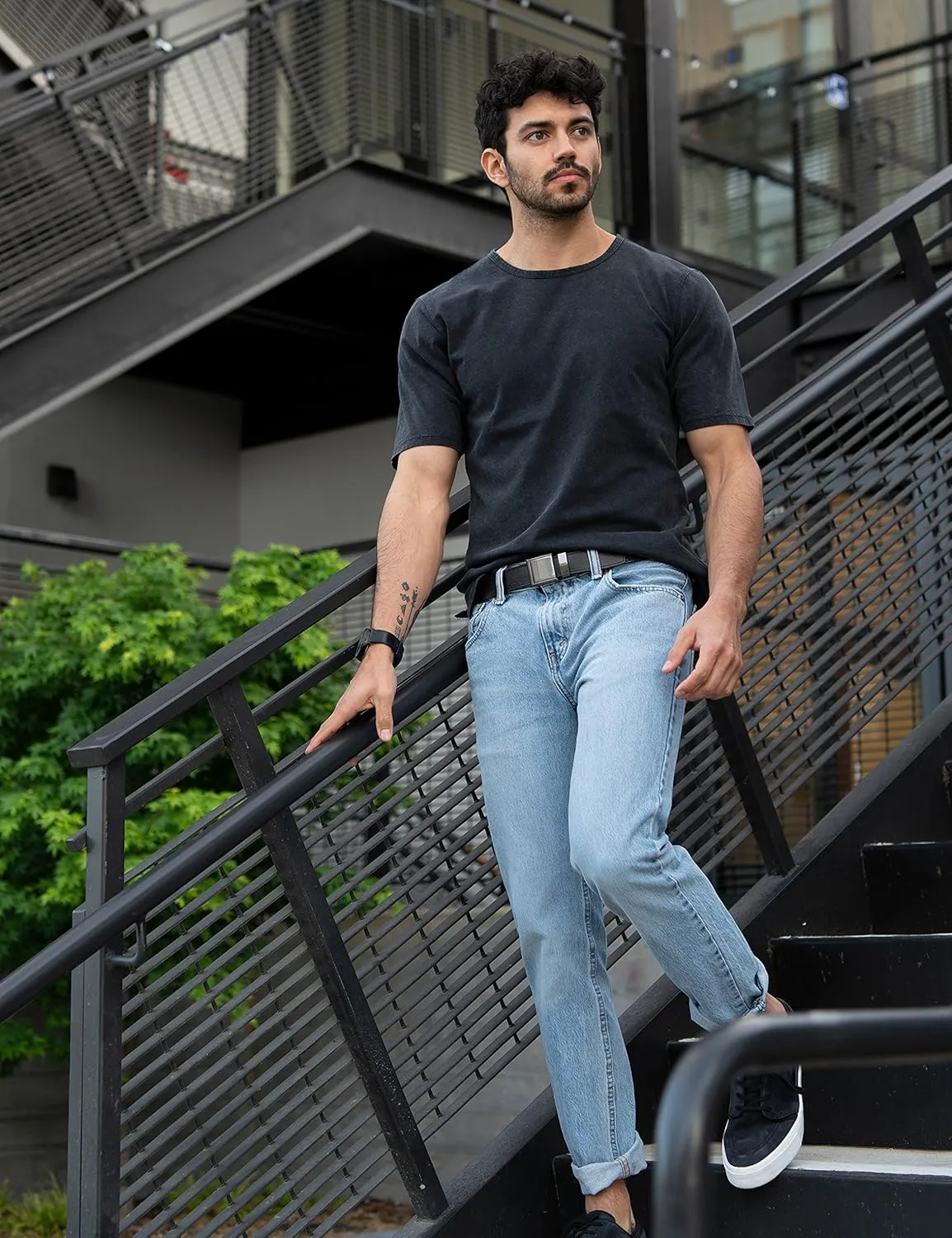 SlideBelts Ratchet Belt with Square Buckle - Custom Fit