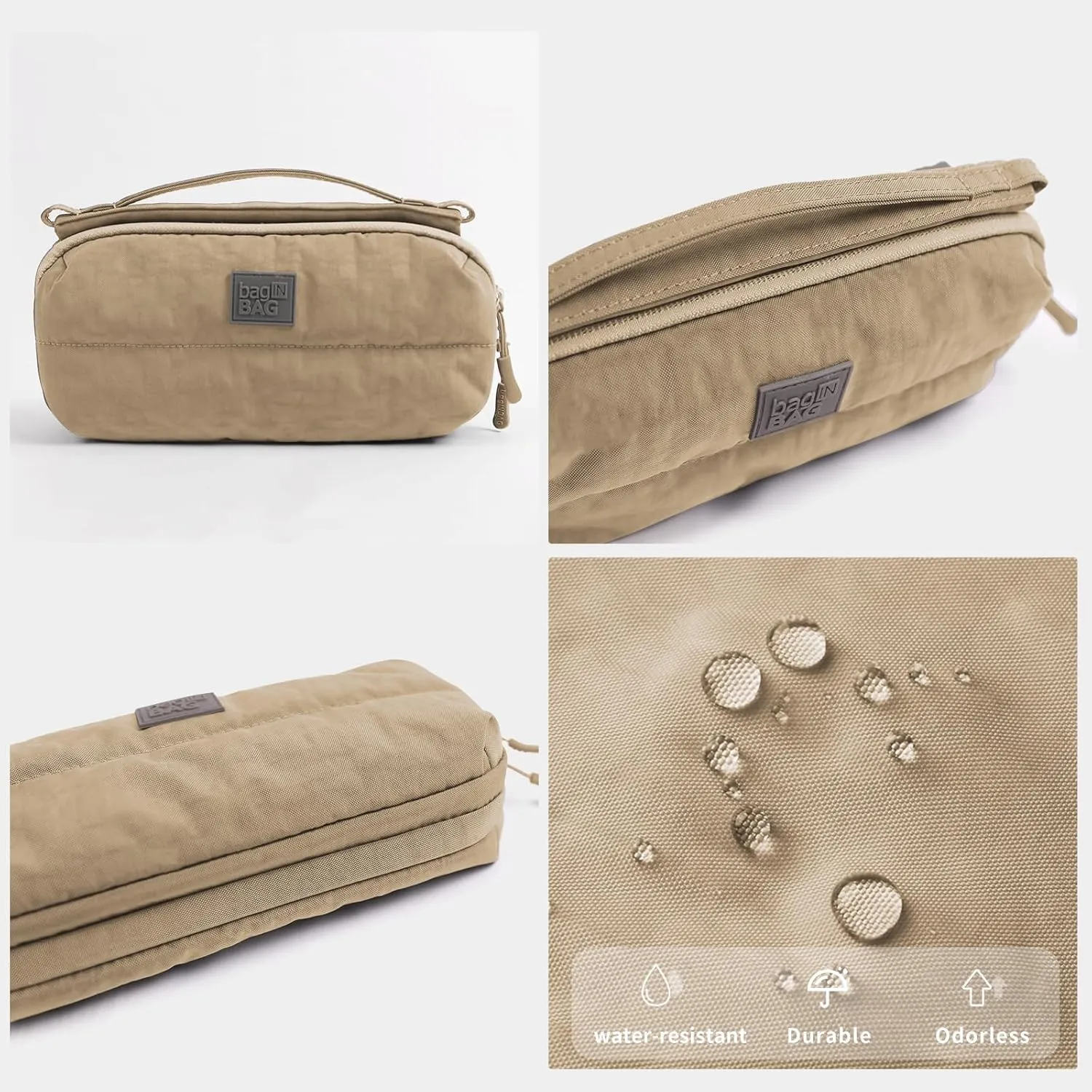 Sling Bag for Men/Women,Lightweight Nylon Travel Essential with Detachable Cord,Fanny Pack Crossbody Shoulder