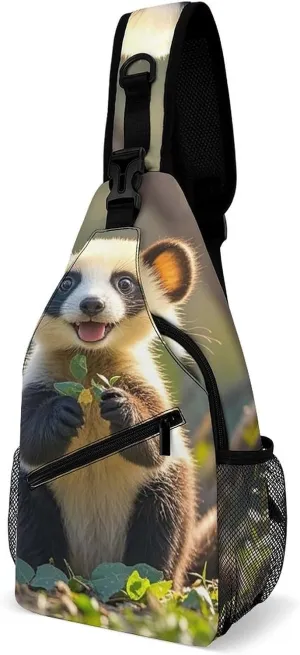 Sling Bag for Women Men Chest Bag Foolish Cute Animal Crossbody Bag Small Sling Backpack Daypack Fanny Packs