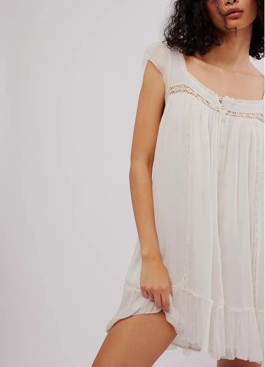 Slip Lace Mini Dress for Women Y2k Sleevelss Backless Flowy Short Tunic Dress Lingerie Nightgown Going Out Dresses