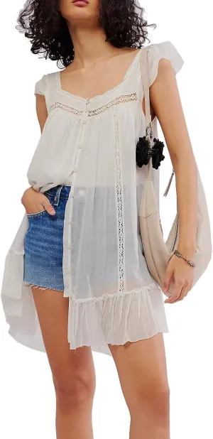 Slip Lace Mini Dress for Women Y2k Sleevelss Backless Flowy Short Tunic Dress Lingerie Nightgown Going Out Dresses