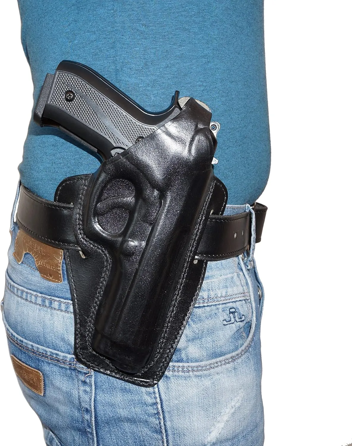 Slot Pancake Leather Holster Thumb Break Fits Beretta 92 92F 96 B803 Taurus 92&99 Handmade!