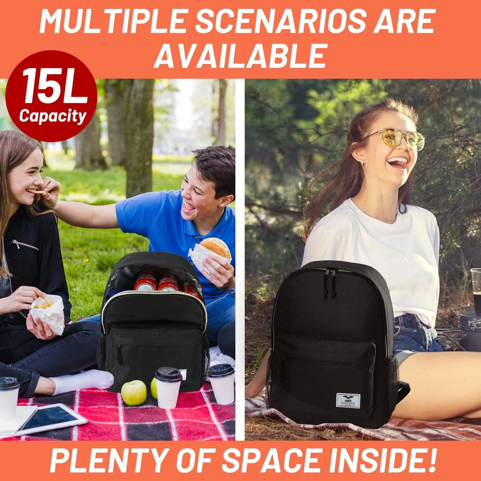 Small Insulated Backpack Cooler Lunch Backpack