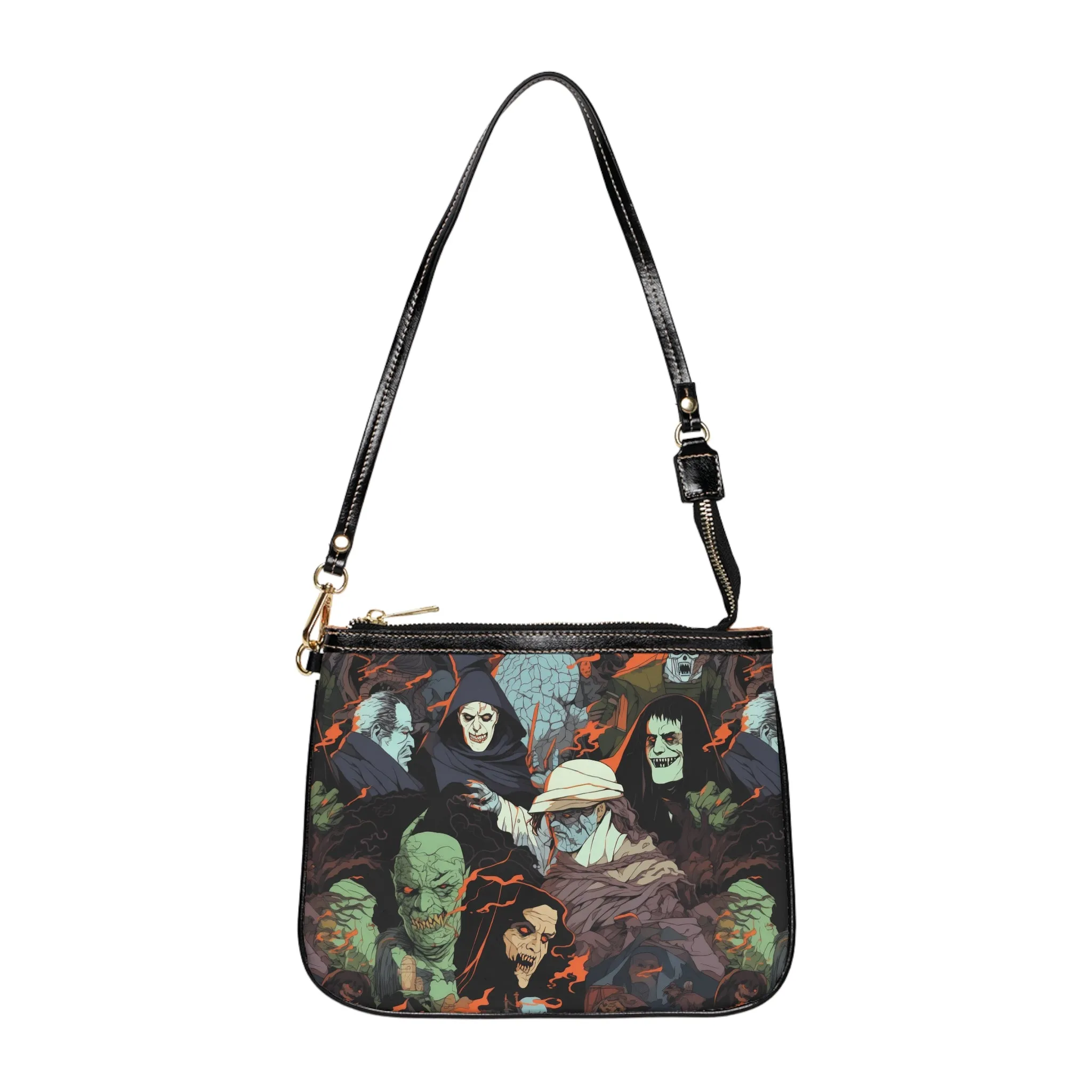 Small Shoulder Bag - Spooky Monsters Anime Alpha
