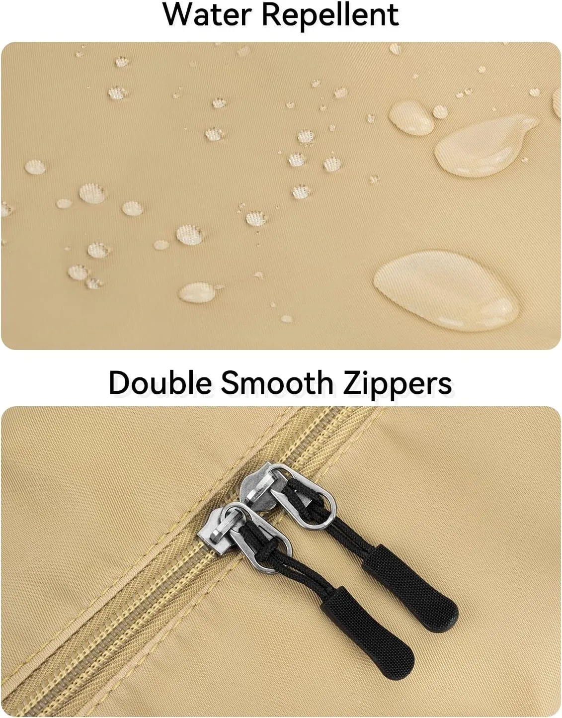 Small Sling Crossbody Bag for Women Men Trendy, Mini Crescent Bag with Adjustable Strap, 2 Zippers Lightweight Nylon Bag