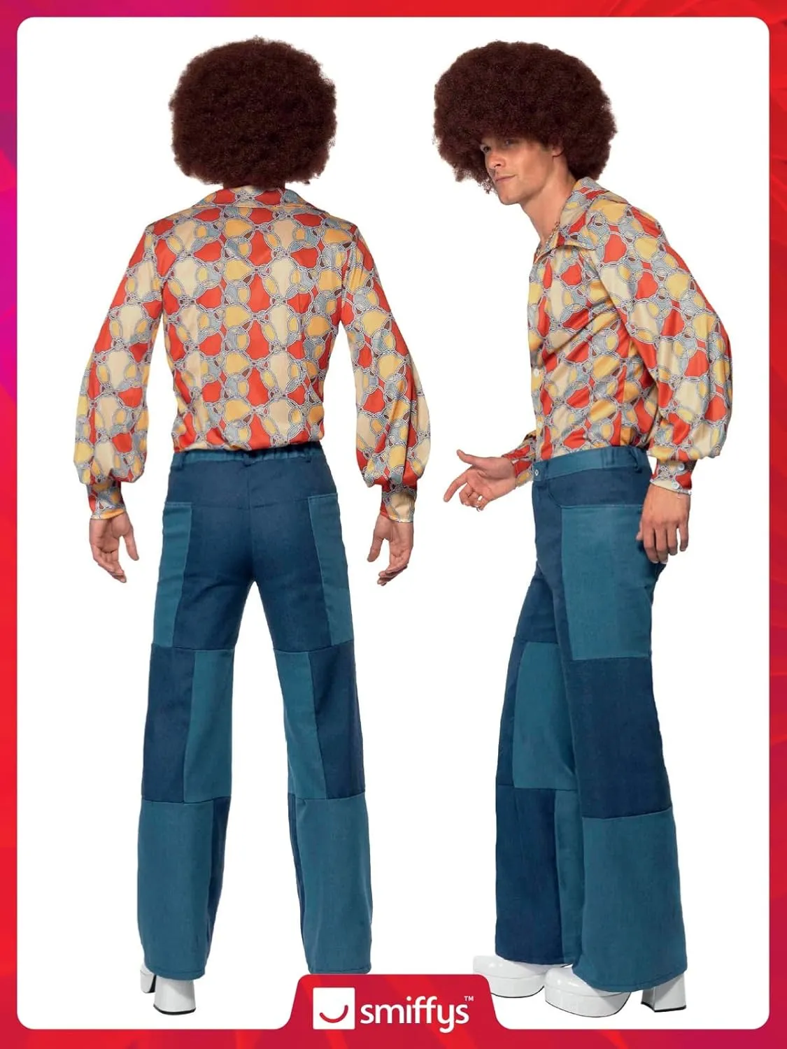 Smiffys Men 1970s Retro Costume
