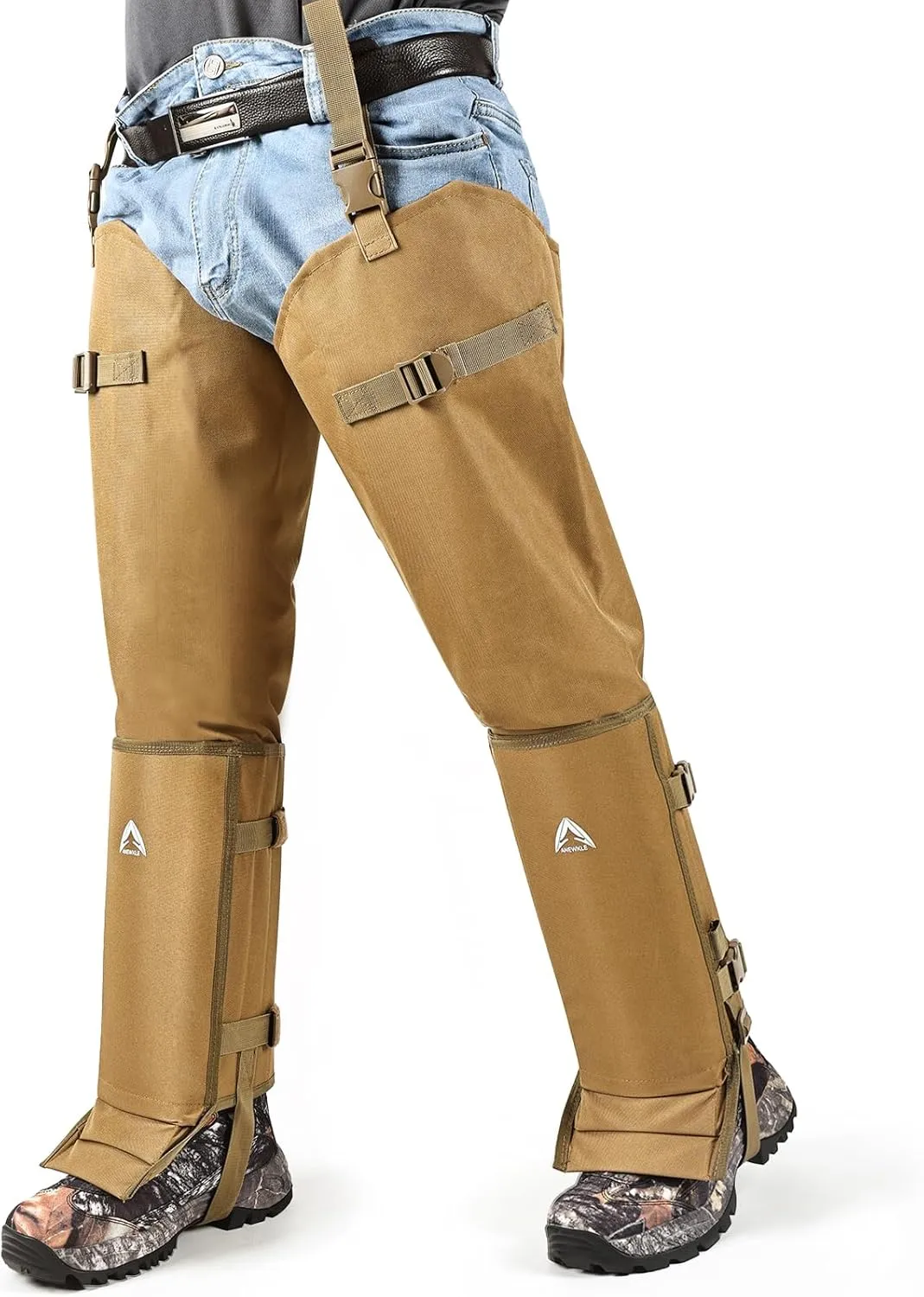 Snake Guard Chaps - Waterproof Hunting Gear With Full Protection for Legs, Snake Gaiters, Anti-bite Protective Cover From Ankle to Thigh