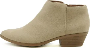 Soda Mug - Western Inspired Bootie w/Zipper and Chucky Low Stacked Heels