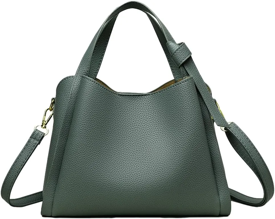 Soft Vegan Leather Bags Women’s Versatile Cross Body Bags with Adjustable Straps Elegant Tote Bag for Daily Life