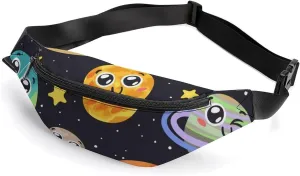 Solar System Space Star Waterproof Fanny Pack Belt Bag Crossbody Waist Bags Travel Essentials for Sports Workout