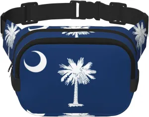 South Carolina Flag print Fashion Waist Packs Crossbody Belt Bag Fanny Pack for Women Crossbody for Traveling Running