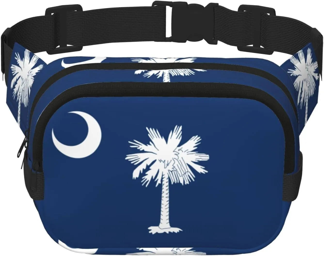 South Carolina Flag print Fashion Waist Packs Crossbody Belt Bag Fanny Pack for Women Crossbody for Traveling Running