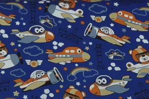 Space Dream On Royal Blue Patchwork / Craft Fabric