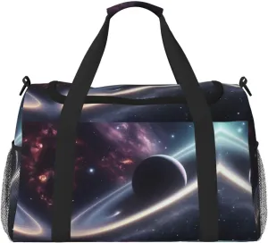 Space Planet print Weekender Overnight Carry On Bag Gym Luggage Bag Duffel Bag for Travel Women